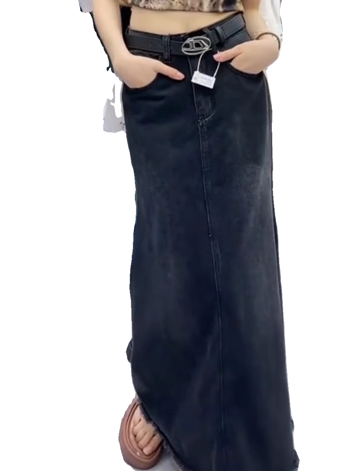 High-Waisted Retro Bodycon Mermaid Midi Skirt for Women - Slim Fit Denim Long Skirt, Summer 2025 Fashion High-Waisted Retro Bodycon Mermaid Midi Skirt for Women - Slim Fit Denim Long Skirt, Summer 2025 Fashion