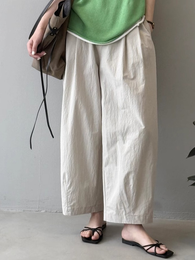 High-Waisted Straight-Leg Women's Casual Pants - 2025 Summer Loose Fit Carrot Pants, Thin Wide-Leg Work Trousers for Effortless Style High-Waisted Straight-Leg Women's Casual Pants - 2025 Summer Loose Fit Carrot Pants, Thin Wide-Leg Work Trousers for Effortless Style