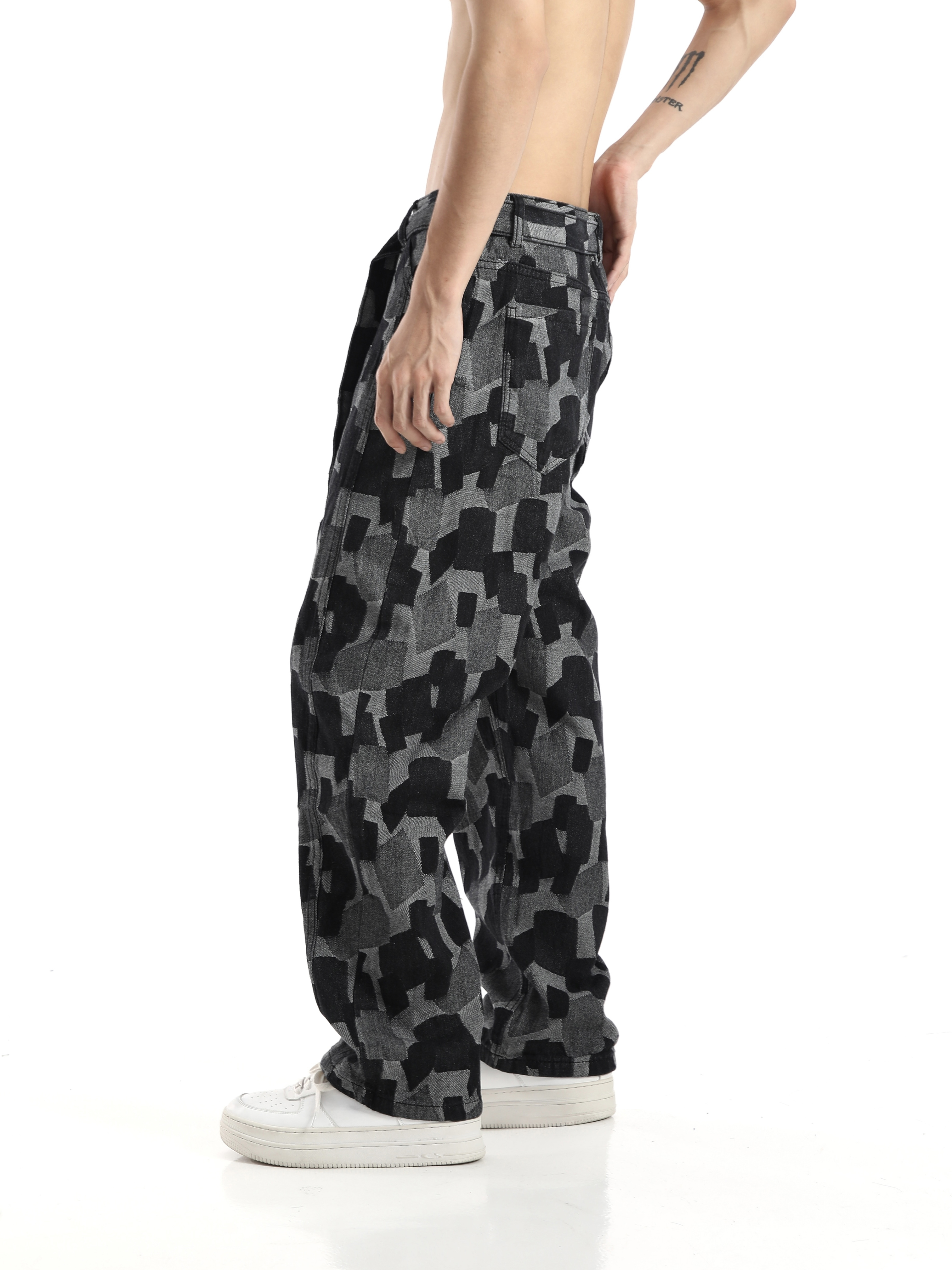 High-Waisted Wide-Leg Denim Pants for Men and Women - Casual American High Street Hip-Hop Style, Versatile Washed Fashion Trousers High-Waisted Wide-Leg Denim Pants for Men and Women - Casual American High Street Hip-Hop Style, Versatile Washed Fashion Trousers