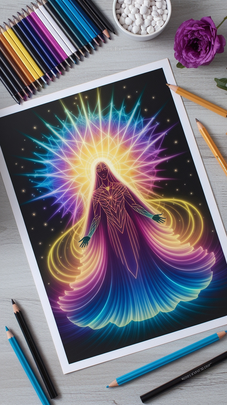 Step-by-Step Guide on How to Draw Aura Effect outfit idea