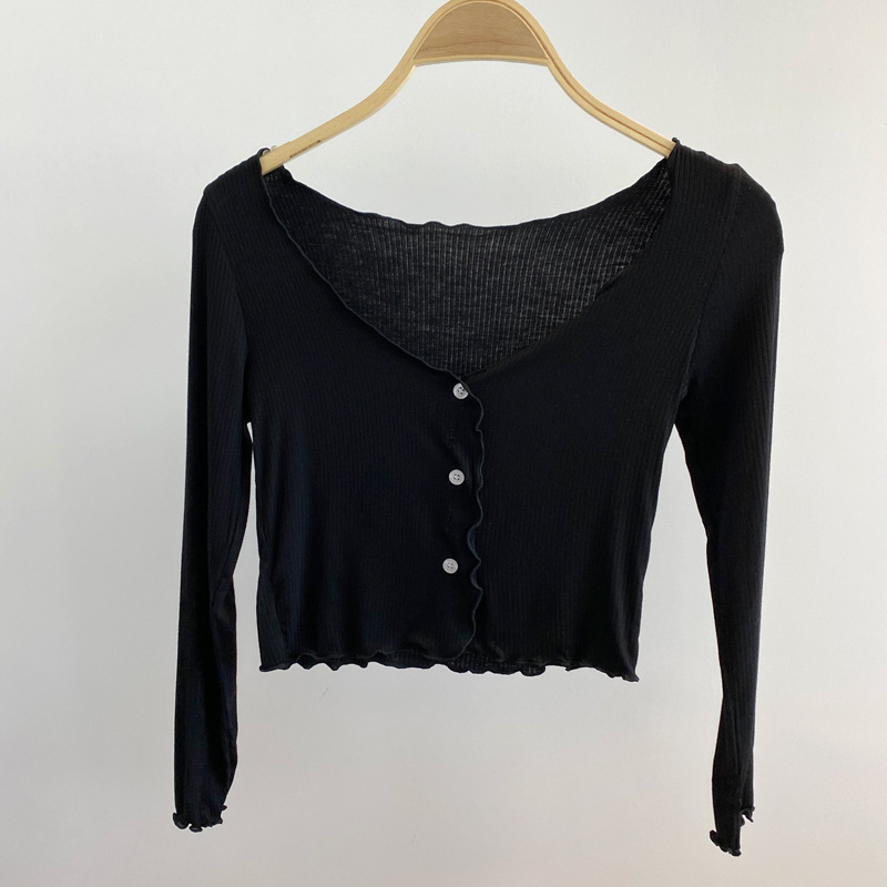 INS-Style White Jazz Dance Top for Women - Thin Waist-Length Cardigan Jacket INS-Style White Jazz Dance Top for Women - Thin Waist-Length Cardigan Jacket