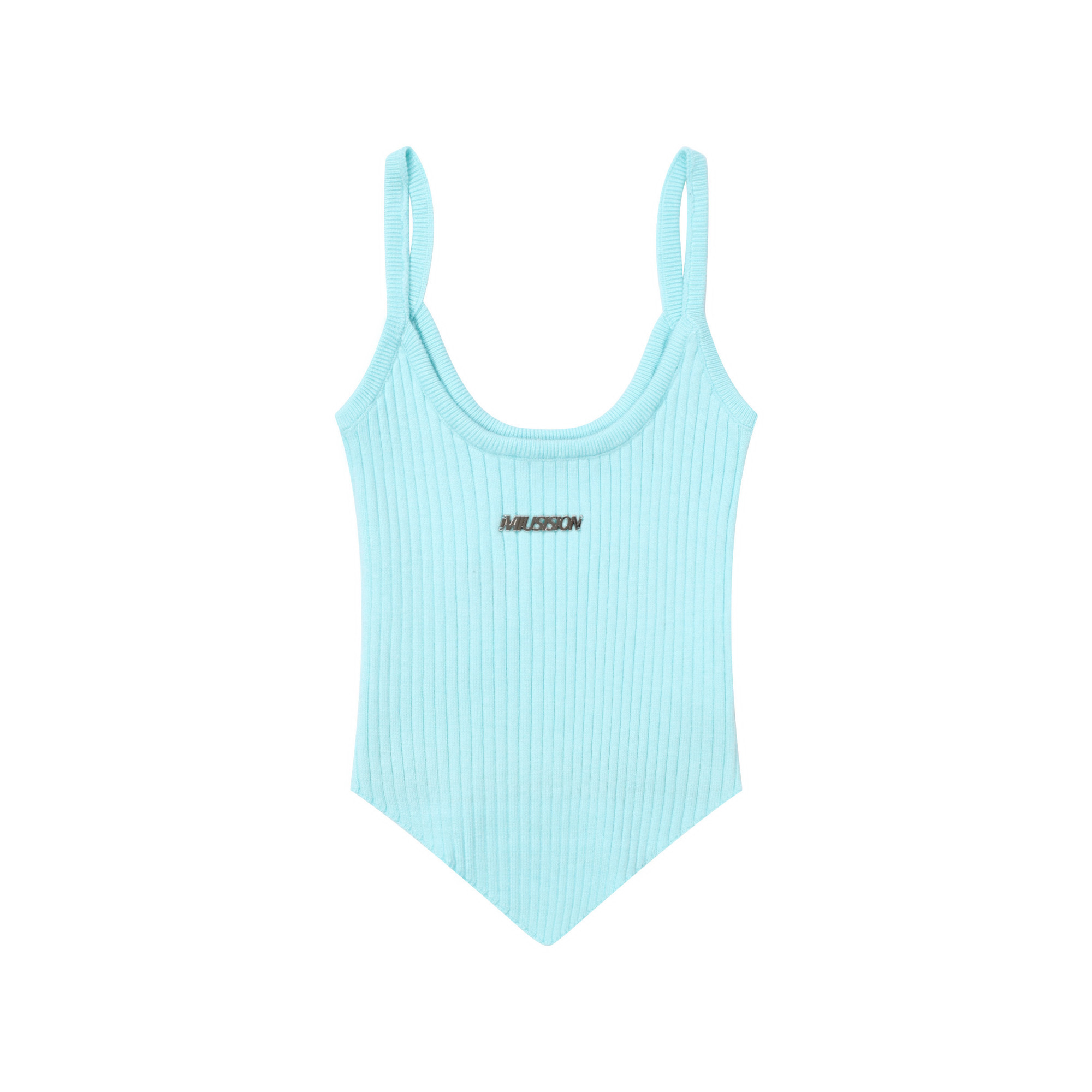 Irregular Knitted Camisole for Women - Sexy Summer Slim-Fit Top, American Style, Heatstroke Vibe, Perfect for Y2K Fashion