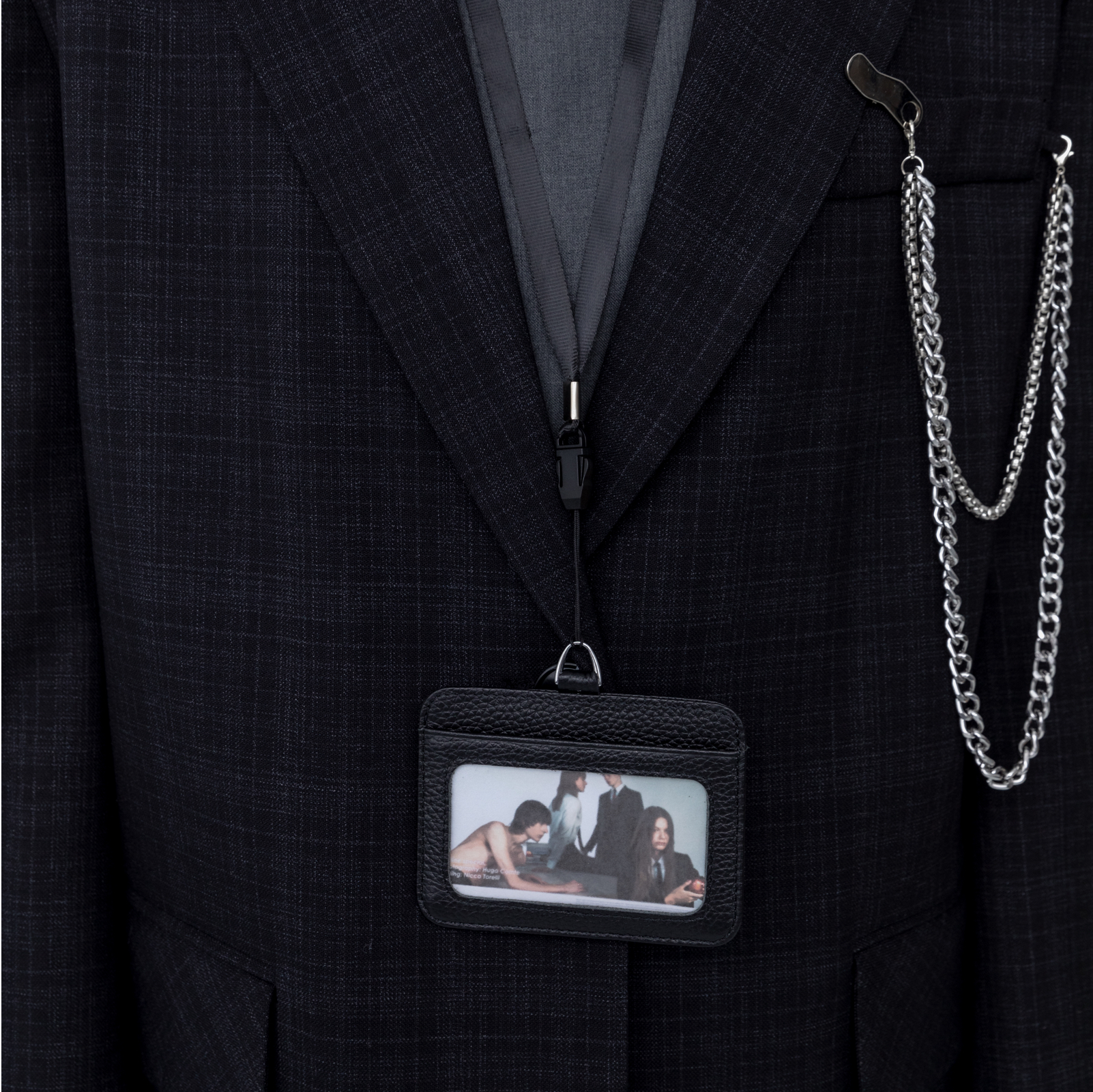 Ivy League Leather Card Holder Lanyard for ID & Keys - Stylish Essentials for School, Work, or Events