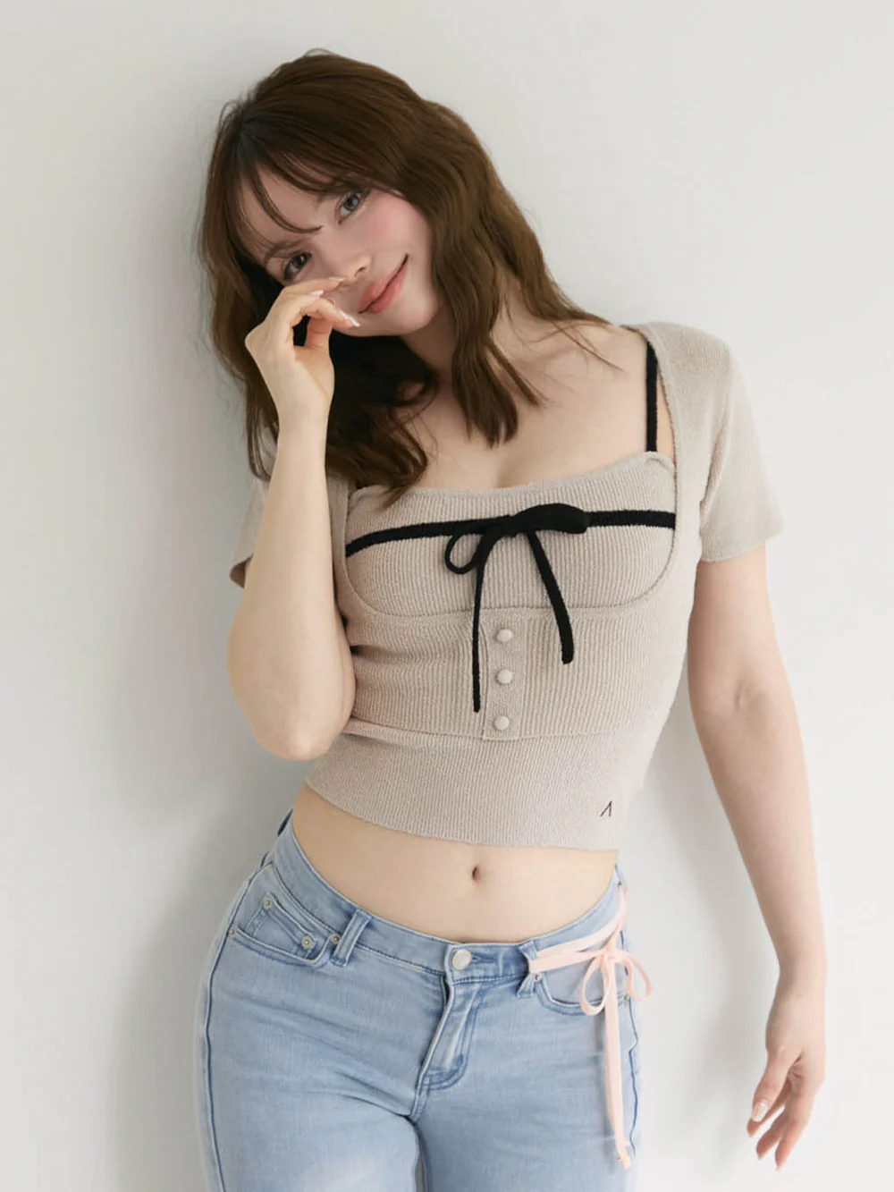 Japanese Style Color-Block Knitted Camisole Two-Piece Set - Niche Design for Summer - Age-Reducing Fashion Staple Japanese Style Color-Block Knitted Camisole Two-Piece Set - Niche Design for Summer - Age-Reducing Fashion Staple