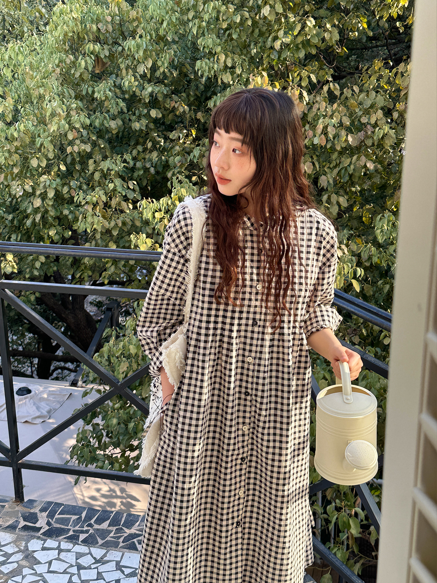 Japanese-Style Plaid Shirt Dress - Loose & Versatile with Flattering Silhouette for Spring/Summer, Artistic Casual Fashion Japanese-Style Plaid Shirt Dress - Loose & Versatile with Flattering Silhouette for Spring/Summer, Artistic Casual Fashion