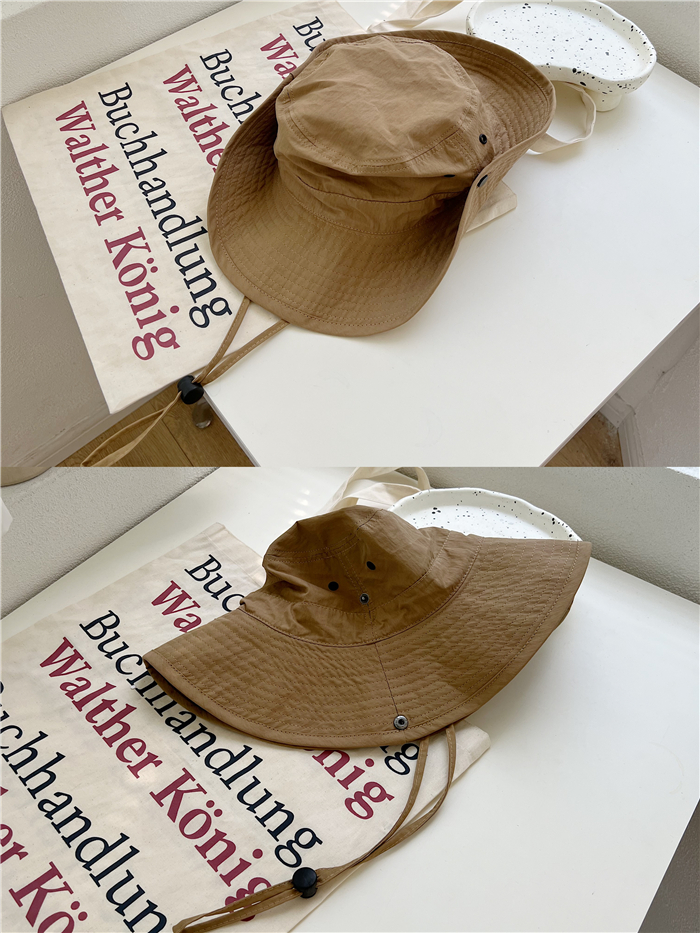 Japanese-Style Wide-Brimmed Sun Hat for Men and Women - Outdoor Fishing & Hiking Jazz Fisherman Hat, Rolled-Edge Design