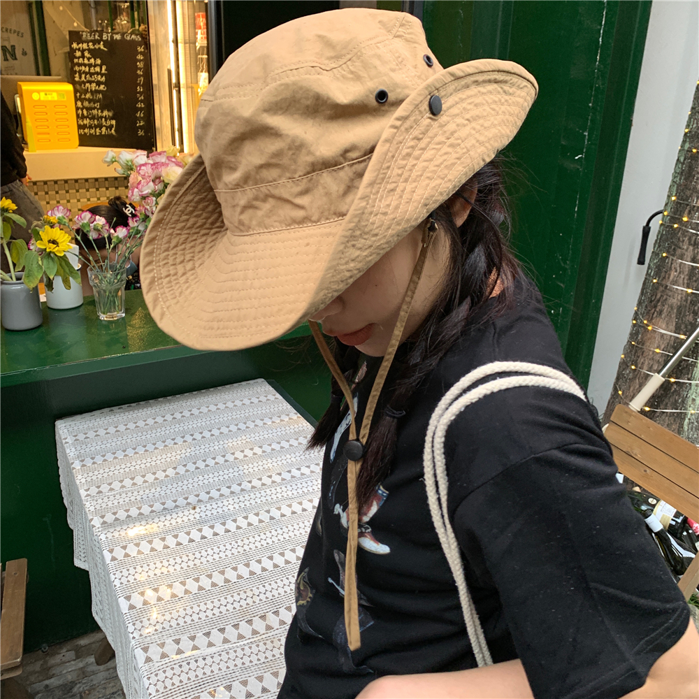 Japanese-Style Wide-Brimmed Sun Hat for Men and Women - Outdoor Fishing & Hiking Jazz Fisherman Hat, Rolled-Edge Design Japanese-Style Wide-Brimmed Sun Hat for Men and Women - Outdoor Fishing & Hiking Jazz Fisherman Hat, Rolled-Edge Design