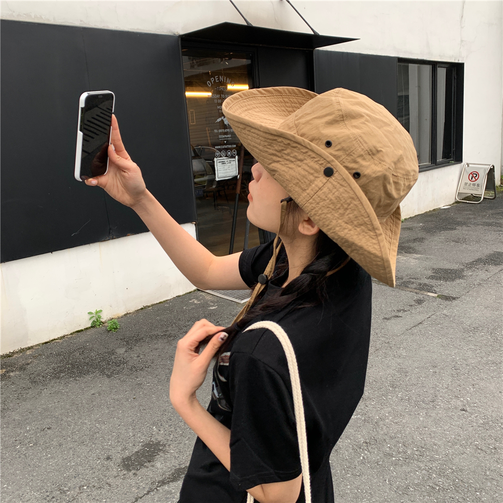 Japanese-Style Wide-Brimmed Sun Hat for Men and Women - Outdoor Fishing & Hiking Jazz Fisherman Hat, Rolled-Edge Design Japanese-Style Wide-Brimmed Sun Hat for Men and Women - Outdoor Fishing & Hiking Jazz Fisherman Hat, Rolled-Edge Design