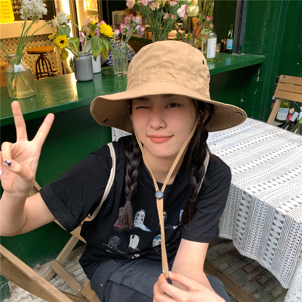 Japanese-Style Wide-Brimmed Sun Hat for Men and Women - Outdoor Fishing & Hiking Jazz Fisherman Hat, Rolled-Edge Design Japanese-Style Wide-Brimmed Sun Hat for Men and Women - Outdoor Fishing & Hiking Jazz Fisherman Hat, Rolled-Edge Design