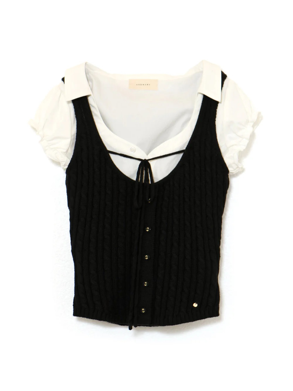 Japanese Sweet College Style Slim-Fit Short Sleeve Shirt & Knitted Vest Two-Piece Set for Summer Fashion Japanese Sweet College Style Slim-Fit Short Sleeve Shirt & Knitted Vest Two-Piece Set for Summer Fashion