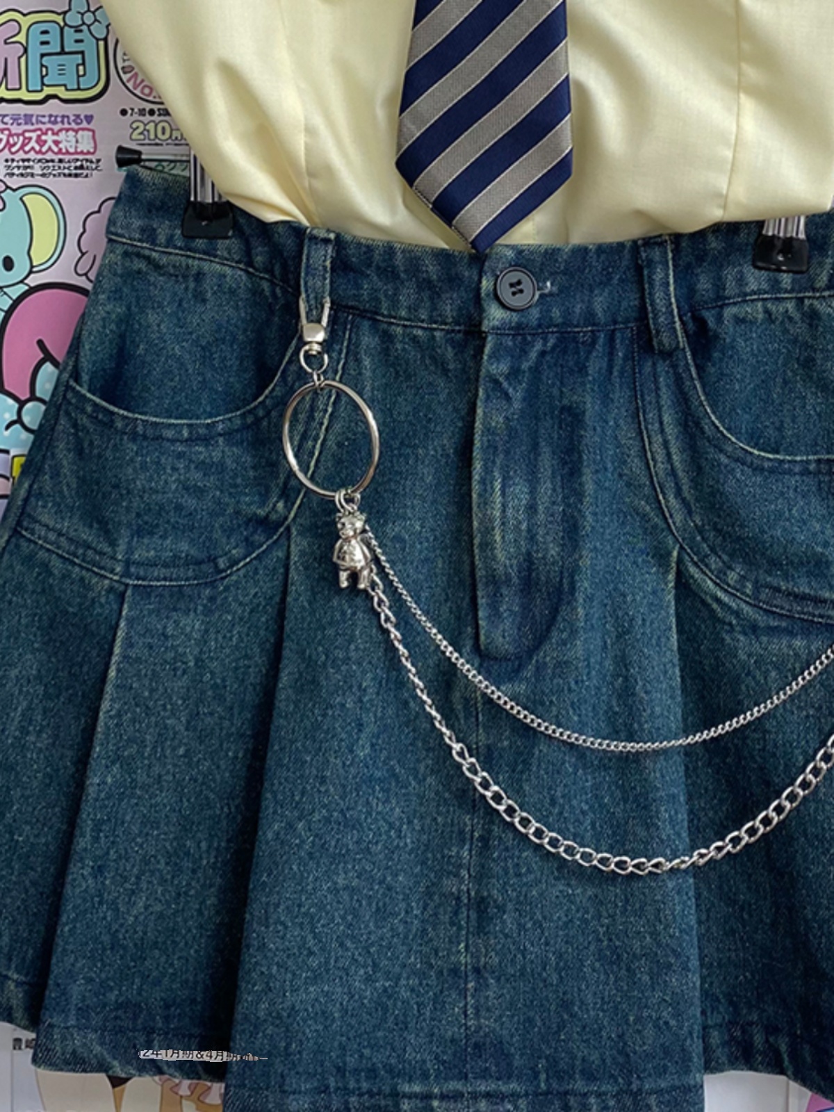 Japanese Sweet Style Pudding Bear Decorative Chain Skirt Hanging Waist Chain - Trendy and Cool Fashion Accessory Japanese Sweet Style Pudding Bear Decorative Chain Skirt Hanging Waist Chain - Trendy and Cool Fashion Accessory