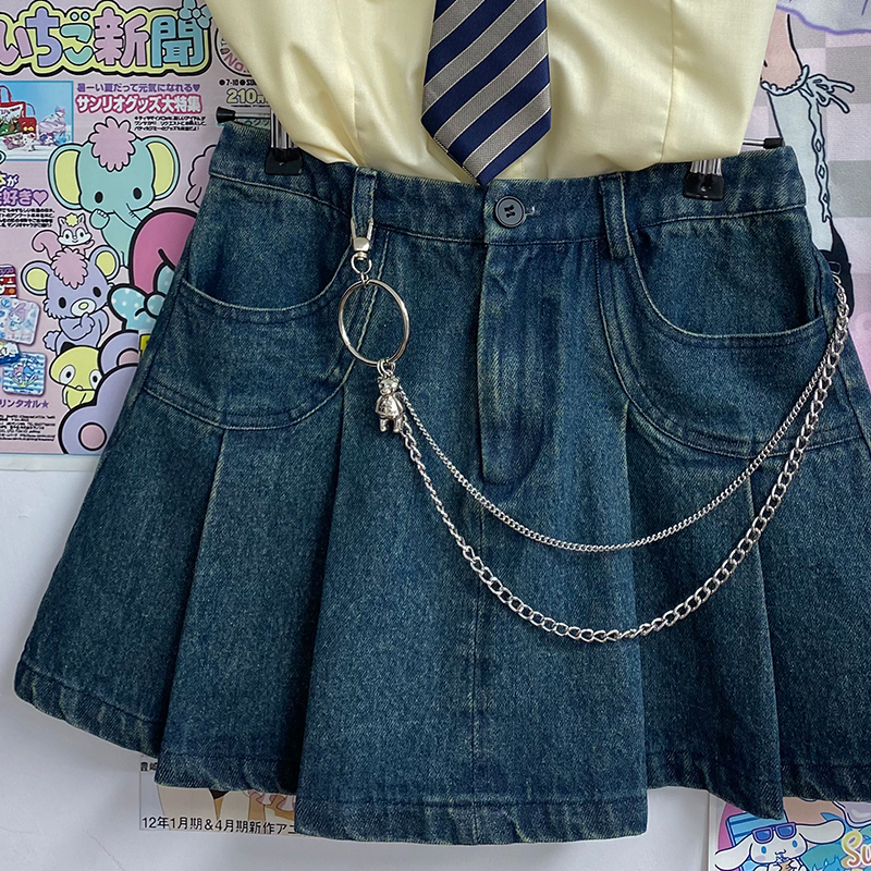 Japanese Sweet Style Pudding Bear Decorative Chain Skirt Hanging Waist Chain - Trendy and Cool Fashion Accessory Japanese Sweet Style Pudding Bear Decorative Chain Skirt Hanging Waist Chain - Trendy and Cool Fashion Accessory