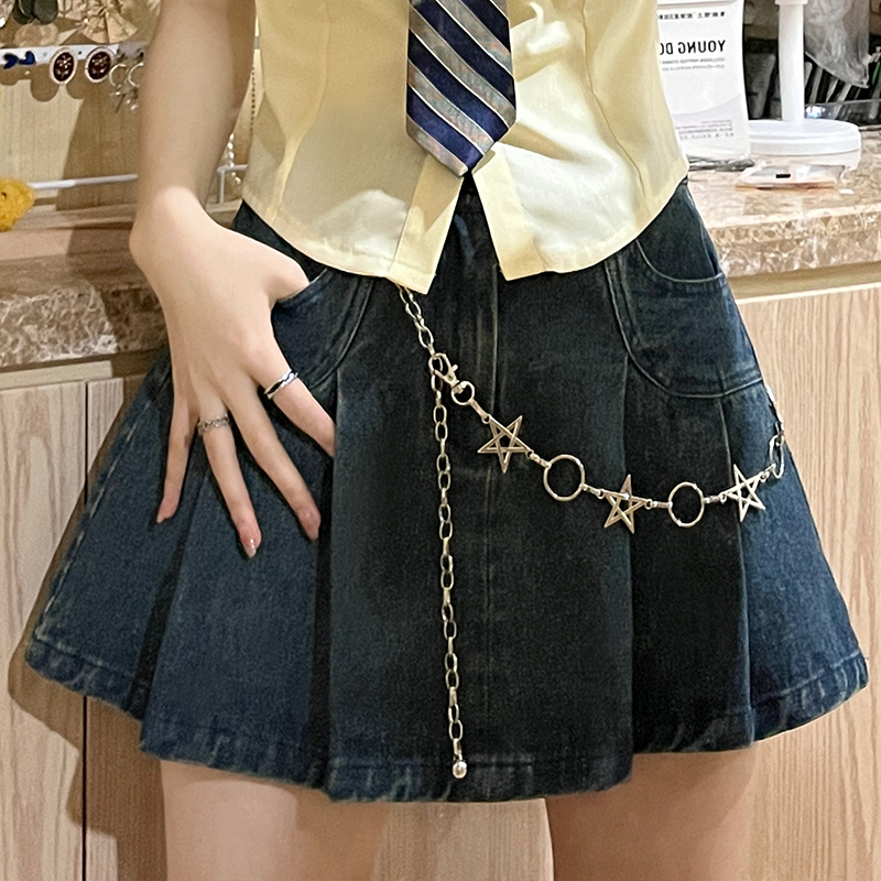 Japanese Sweet Style Pudding Bear Decorative Chain Skirt Hanging Waist Chain - Trendy and Cool Fashion Accessory