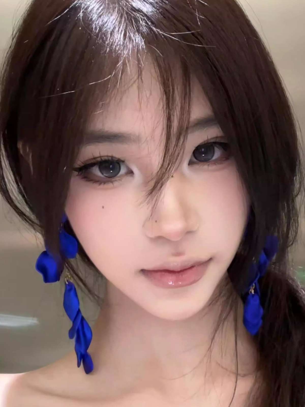 Klein Blue Long Tassel Earrings - 2025 Light Luxury High-End Niche Accessories for Elegant Style Klein Blue Long Tassel Earrings - 2025 Light Luxury High-End Niche Accessories for Elegant Style