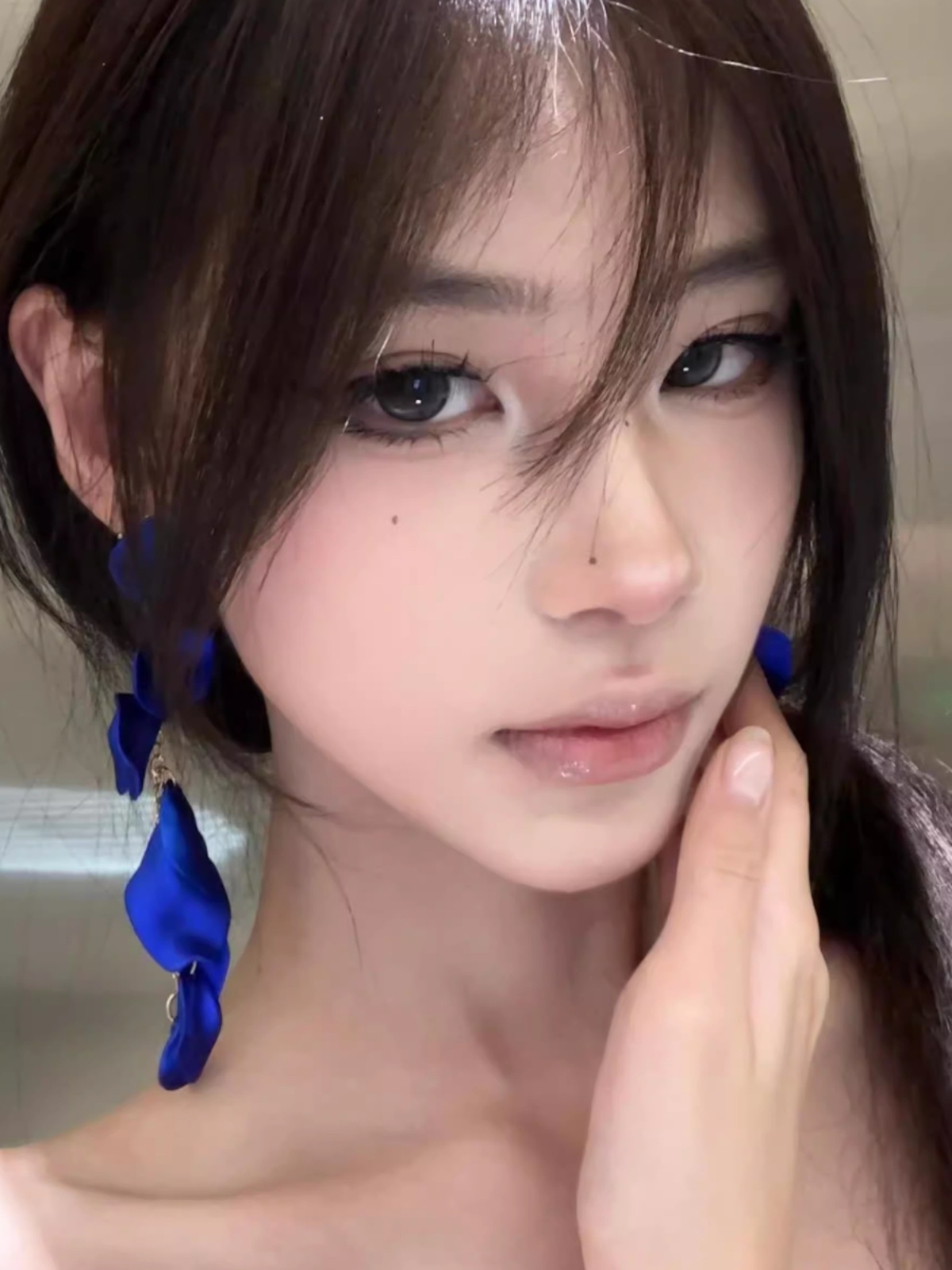 Klein Blue Long Tassel Earrings - 2025 Light Luxury High-End Niche Accessories for Elegant Style Klein Blue Long Tassel Earrings - 2025 Light Luxury High-End Niche Accessories for Elegant Style