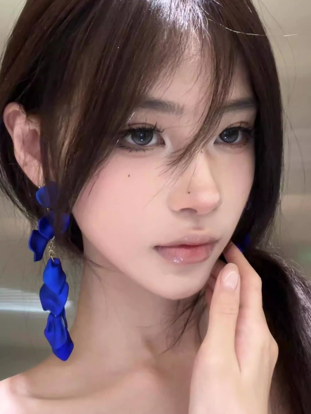 Klein Blue Long Tassel Earrings - 2025 Light Luxury High-End Niche Accessories for Elegant Style Klein Blue Long Tassel Earrings - 2025 Light Luxury High-End Niche Accessories for Elegant Style