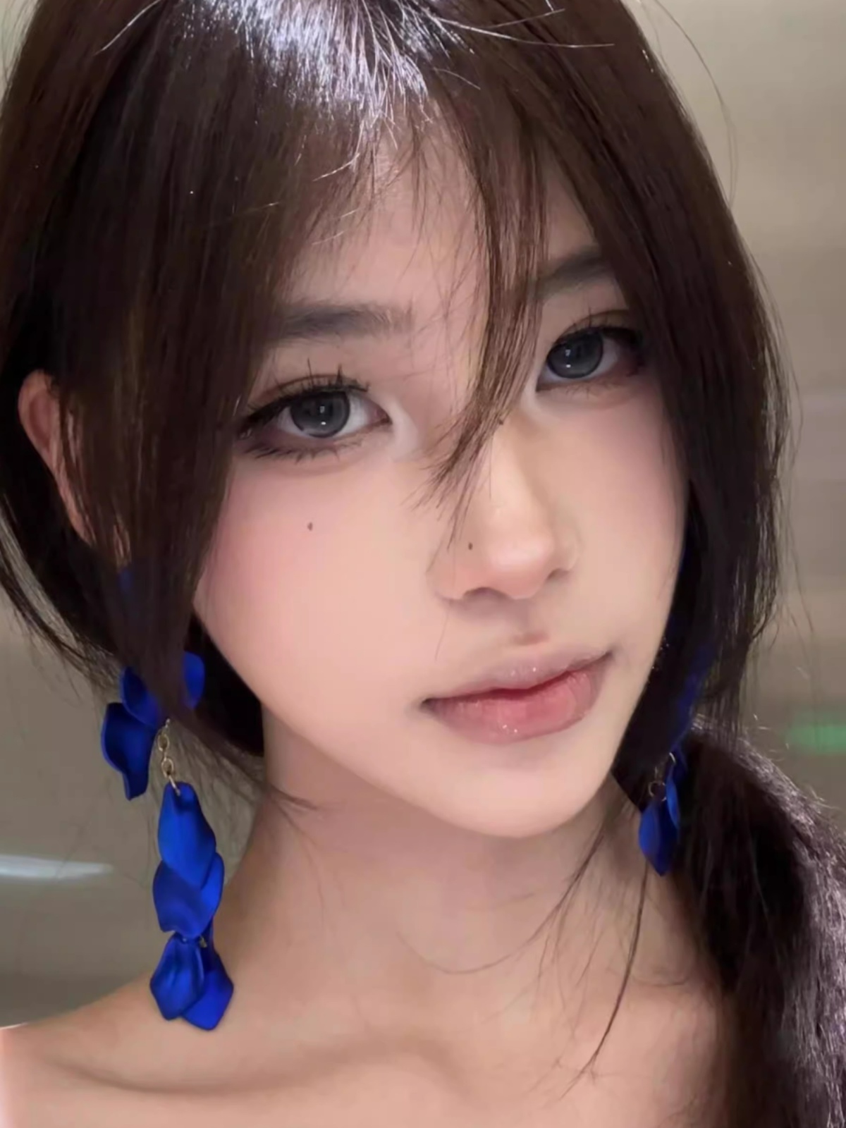 Klein Blue Long Tassel Earrings - 2025 Light Luxury High-End Niche Accessories for Elegant Style Klein Blue Long Tassel Earrings - 2025 Light Luxury High-End Niche Accessories for Elegant Style