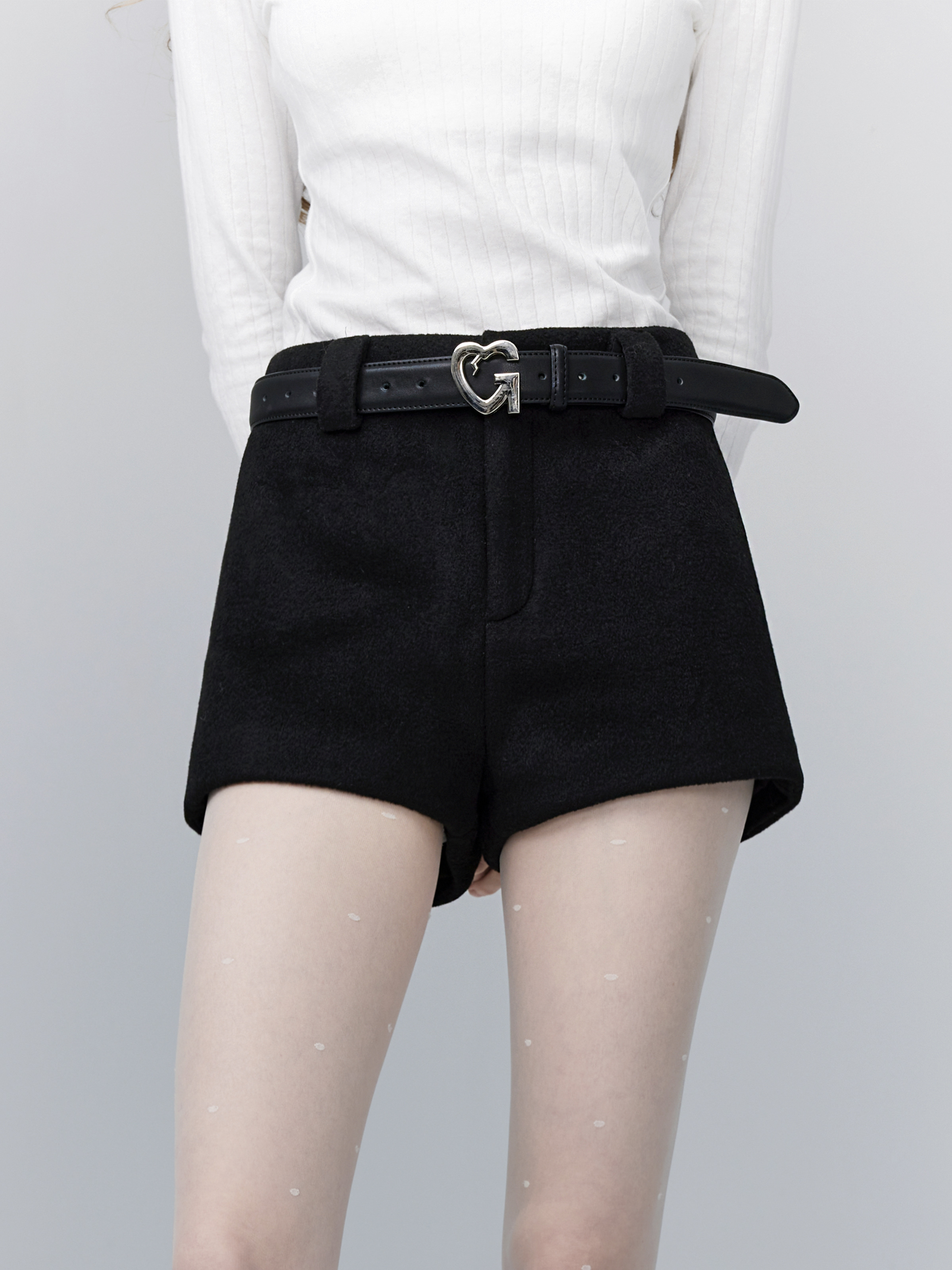 Korean Comic Senior Sister Woolen Shorts - Versatile Hot Pants for Spring Summer Casual Style - Trendy Hot Girl Fashion
