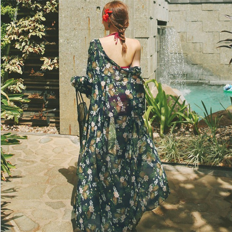 Korean High-Waisted Three-Piece Sexy Bikini Set for Small Bust - Gathered Swimwear for Women, Vacation and Hot Spring Ready