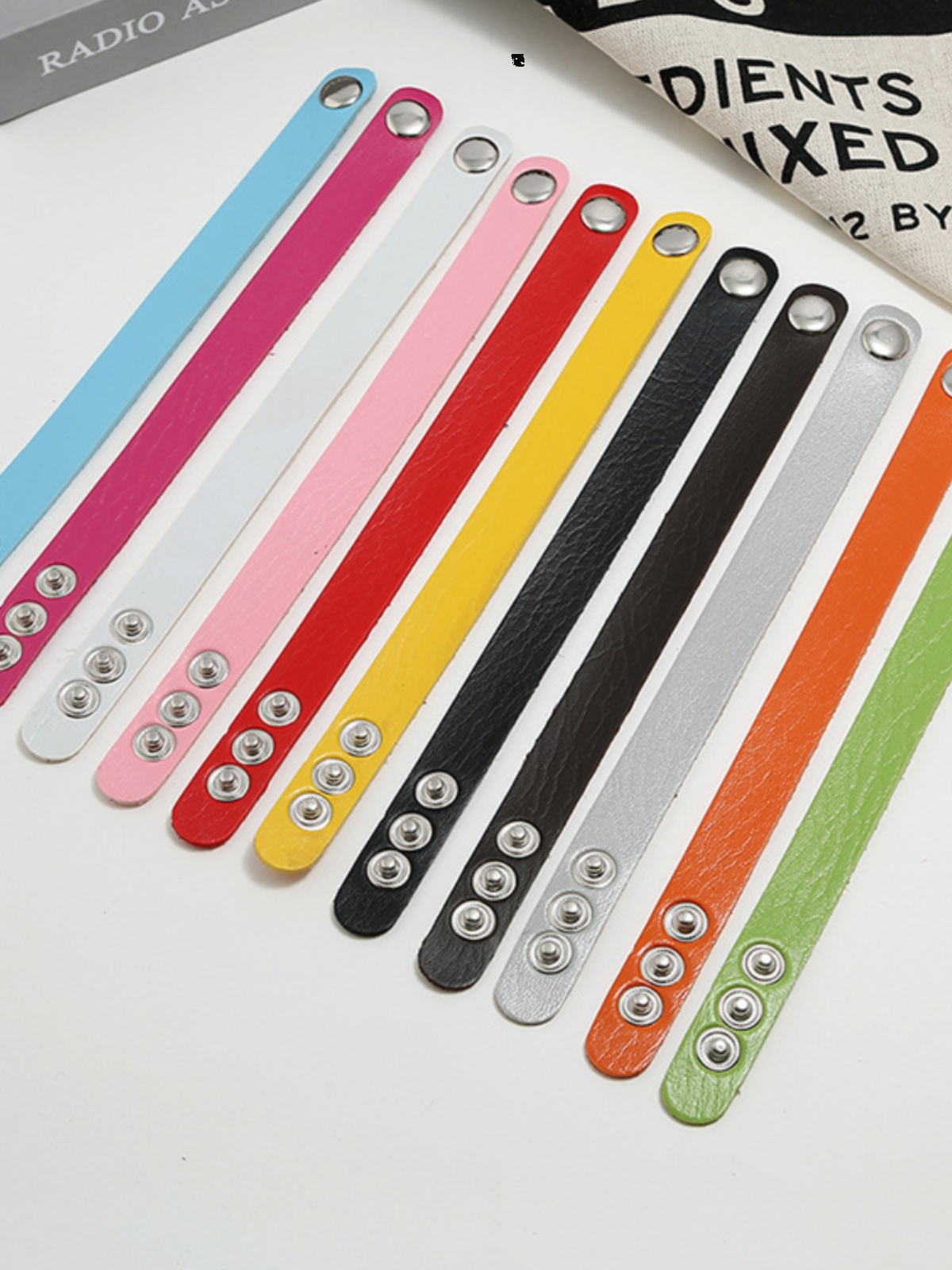 Korean Style Couple Adjustable Leather Bracelet - Minimalist Colorful Design for Versatile Everyday Wear Korean Style Couple Adjustable Leather Bracelet - Minimalist Colorful Design for Versatile Everyday Wear