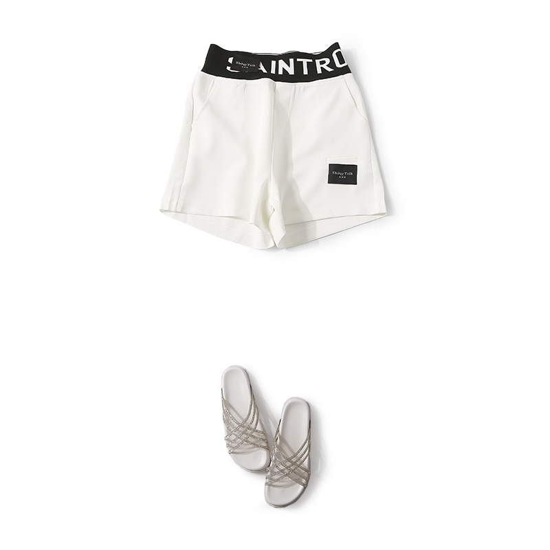 Korean Style High Waist Letter Print Casual Shorts for Women – Elegant Versatile Summer Fashion in Europe Korean Style High Waist Letter Print Casual Shorts for Women – Elegant Versatile Summer Fashion in Europe