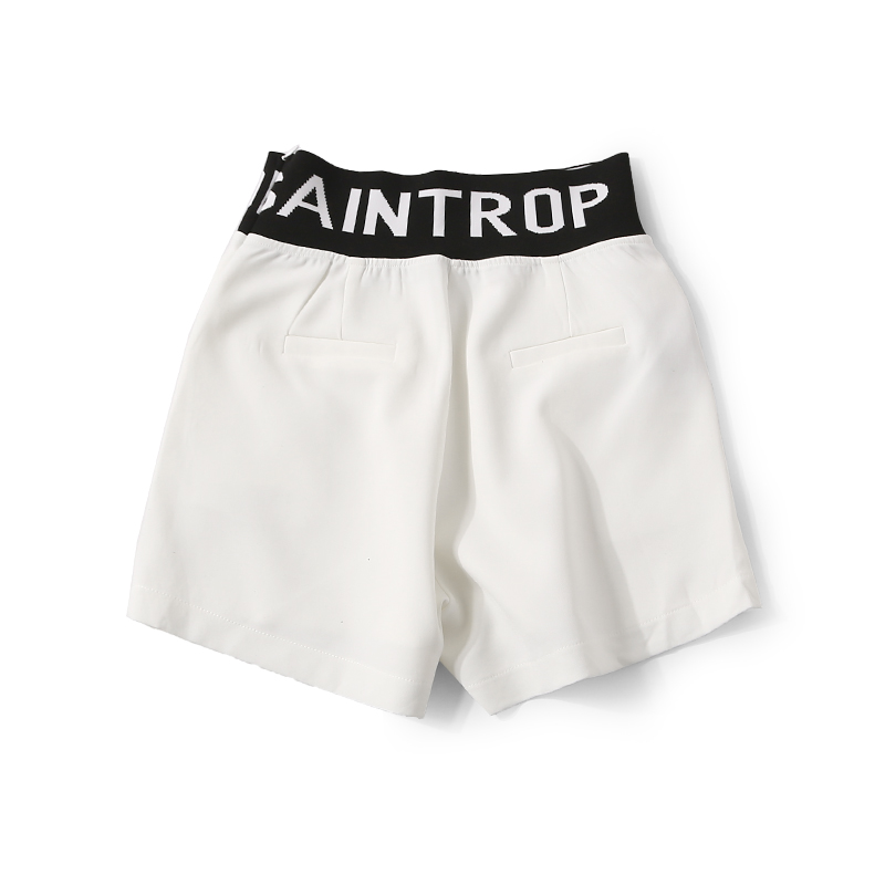 Korean Style High Waist Letter Print Casual Shorts for Women – Elegant Versatile Summer Fashion in Europe