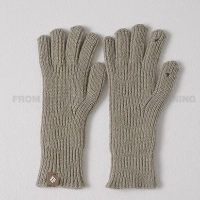 Korean Style Knitted Five-Finger Long Gloves - Touchscreen Warm Autumn Winter Fashion Accessories Korean Style Knitted Five-Finger Long Gloves - Touchscreen Warm Autumn Winter Fashion Accessories