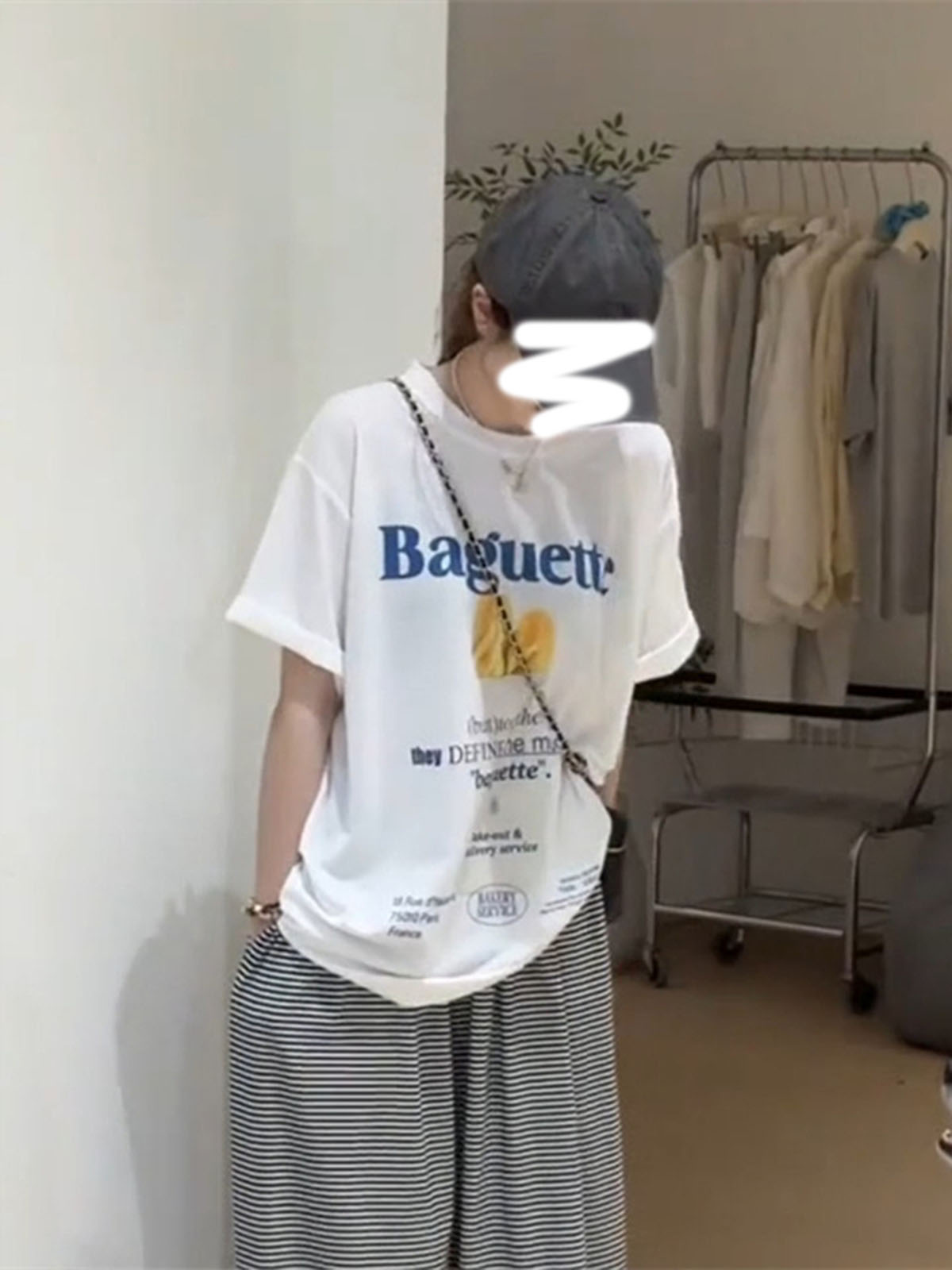 Korean Style Letter Print Round Neck Short Sleeve T-Shirt for Women, 2025 Summer Loose Casual Versatile Top