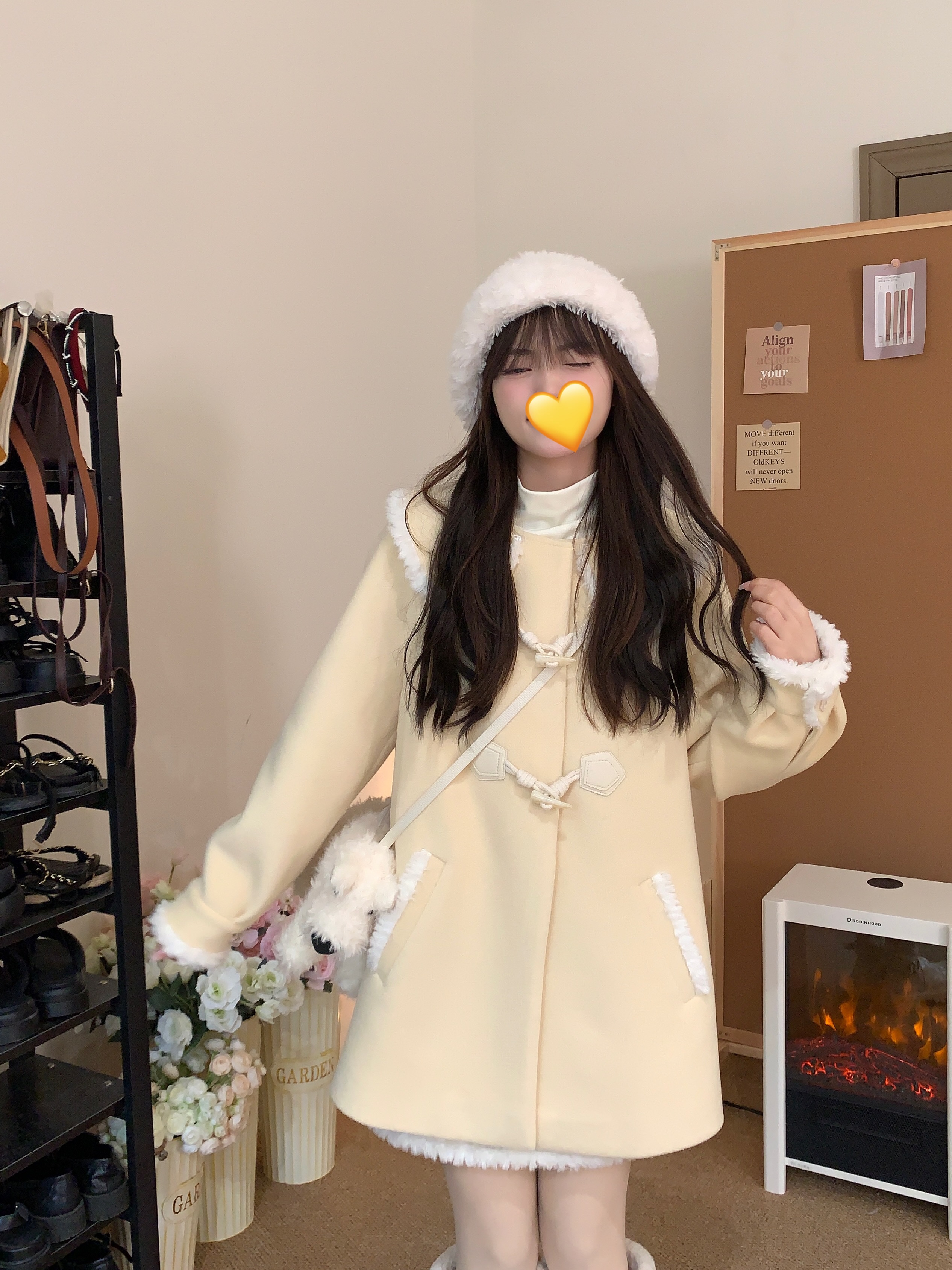 Korean-Style Mid-Length Slimming Gray Wool Coat Set for Women - Soft, Thick, and Warm for Early Spring Fashion Korean-Style Mid-Length Slimming Gray Wool Coat Set for Women - Soft, Thick, and Warm for Early Spring Fashion