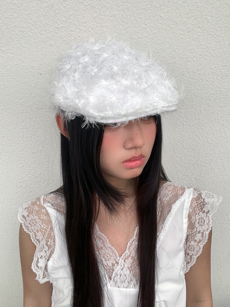Korean Style Retro Bow Cap - Cute Thin Breathable Duckbill Hat for Spring & Summer - Niche Fashion Accessory