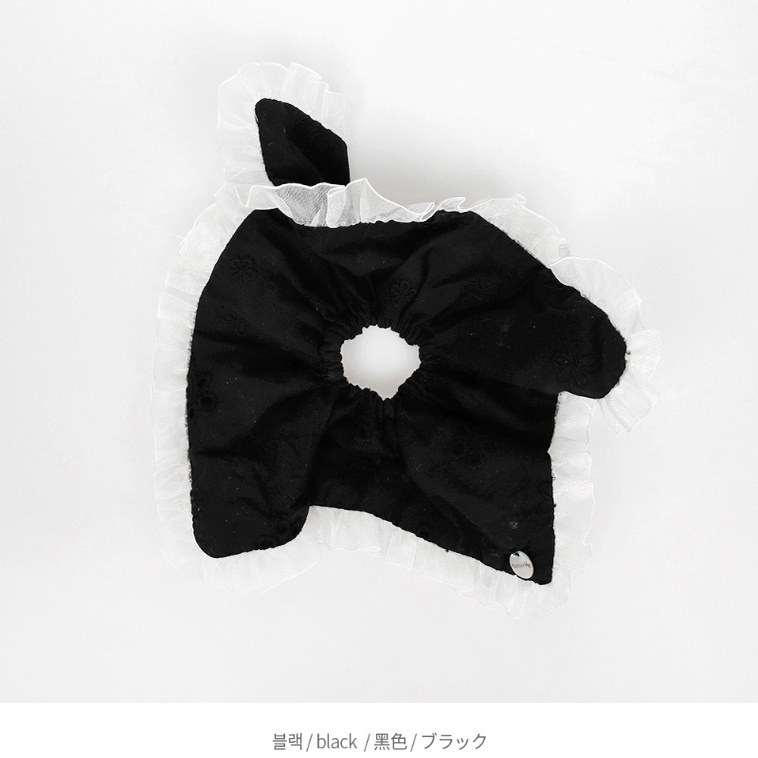 Korean Style Romantic Layered Large Flower Hair Tie - Fat Intestine Circle Hair Accessory for Chic Looks