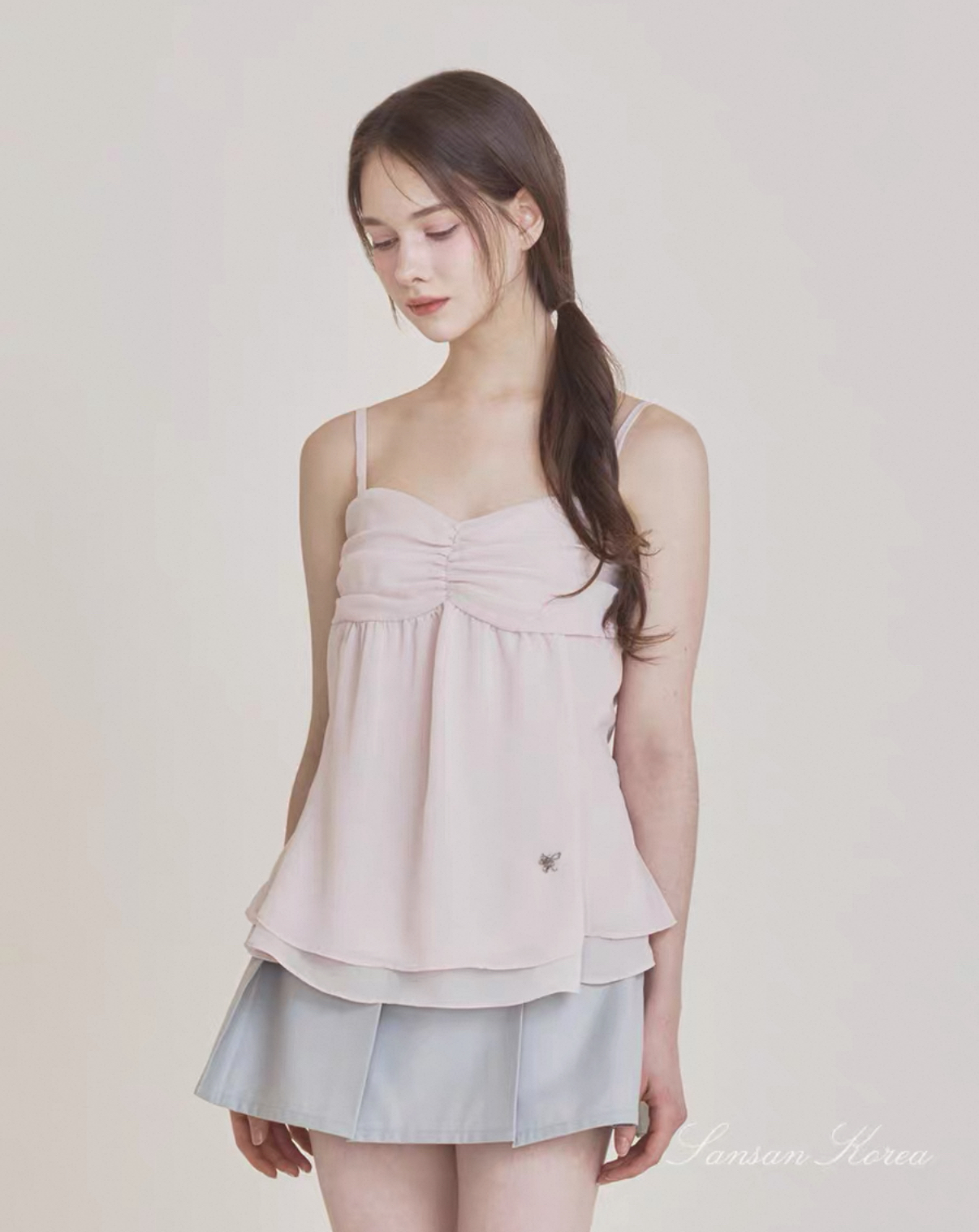 Korean Style Ruffled Strap Shawl Cardigan Set for Women - Blogger's Spring Summer Fashion Must-Have Korean Style Ruffled Strap Shawl Cardigan Set for Women - Blogger's Spring Summer Fashion Must-Have