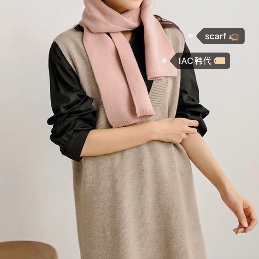 Korean Style Solid Color Small Scarf - Multiple Colors Available for Trendy 90s-Inspired Fashion Accessory Korean Style Solid Color Small Scarf - Multiple Colors Available for Trendy 90s-Inspired Fashion Accessory
