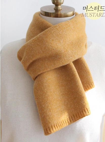 Korean Style Solid Color Small Scarf - Multiple Colors Available for Trendy 90s-Inspired Fashion Accessory Korean Style Solid Color Small Scarf - Multiple Colors Available for Trendy 90s-Inspired Fashion Accessory