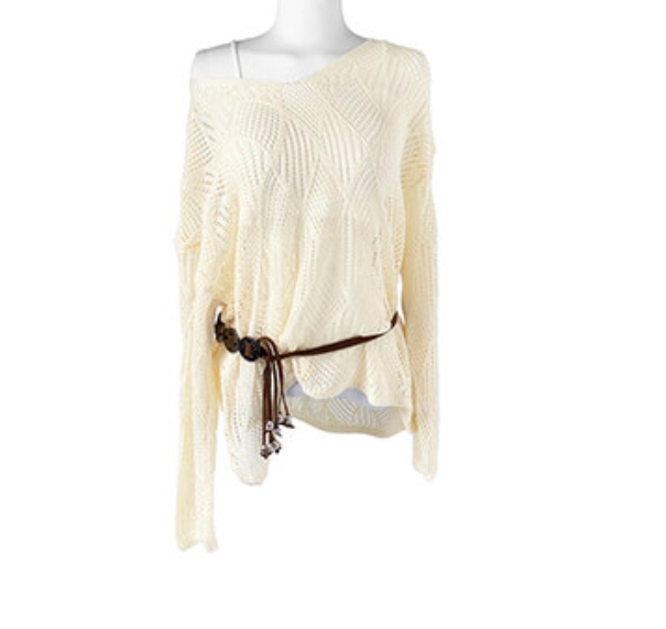 Korean-Style Summer Hollow Knitted Top with Vintage Wash Denim Pants - Casual Versatile Outfit for Effortless Style Korean-Style Summer Hollow Knitted Top with Vintage Wash Denim Pants - Casual Versatile Outfit for Effortless Style