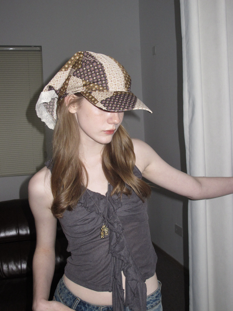 Korean Style Triangle Scarf Hat for Women - High-End Duckbill Design, Casual Versatile Sun Protection for Spring & Summer