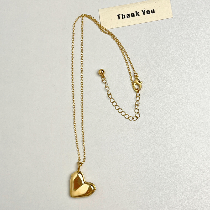 Korean-Style Vintage Heart Openable Necklace for Women, Simple Exquisite Clavicle Chain, 2025 Niche Design Jewelry