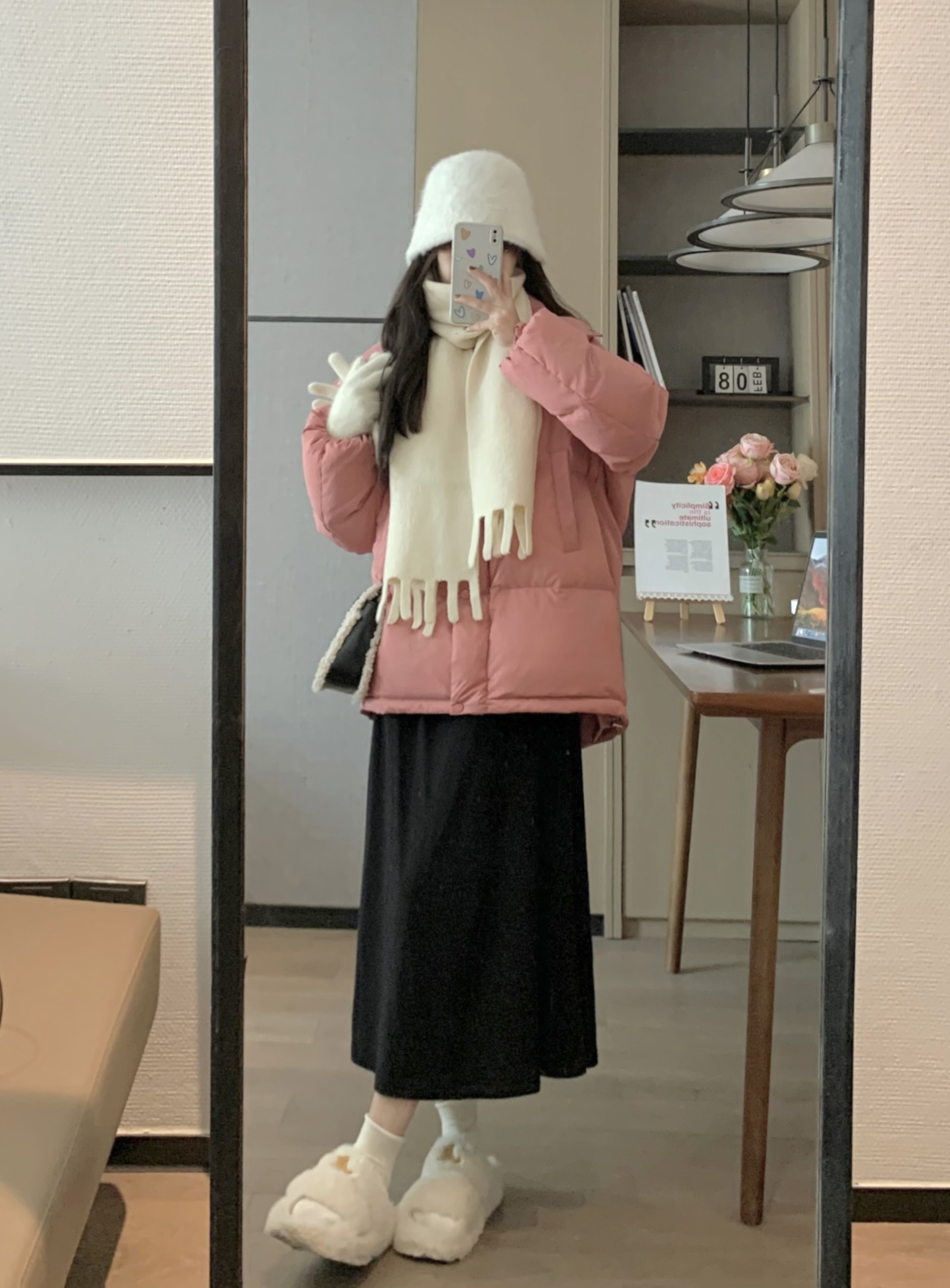 Korean Style Winter Hooded Couple Slim Short Down Jacket in Purple Pink for Women - Chic & Cozy Outerwear Korean Style Winter Hooded Couple Slim Short Down Jacket in Purple Pink for Women - Chic & Cozy Outerwear