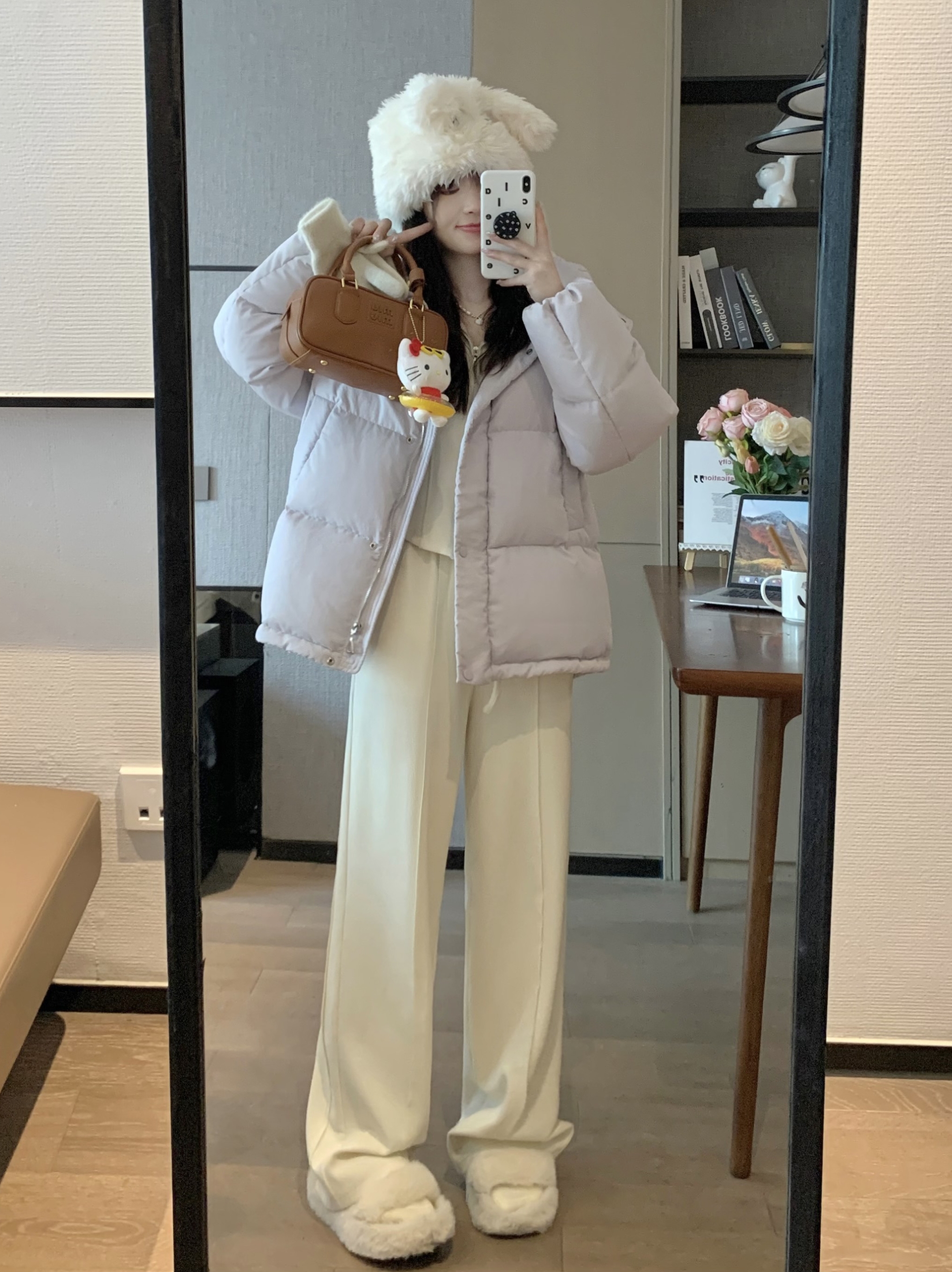 Korean Style Winter Hooded Couple Slim Short Down Jacket in Purple Pink for Women - Chic & Cozy Outerwear Korean Style Winter Hooded Couple Slim Short Down Jacket in Purple Pink for Women - Chic & Cozy Outerwear