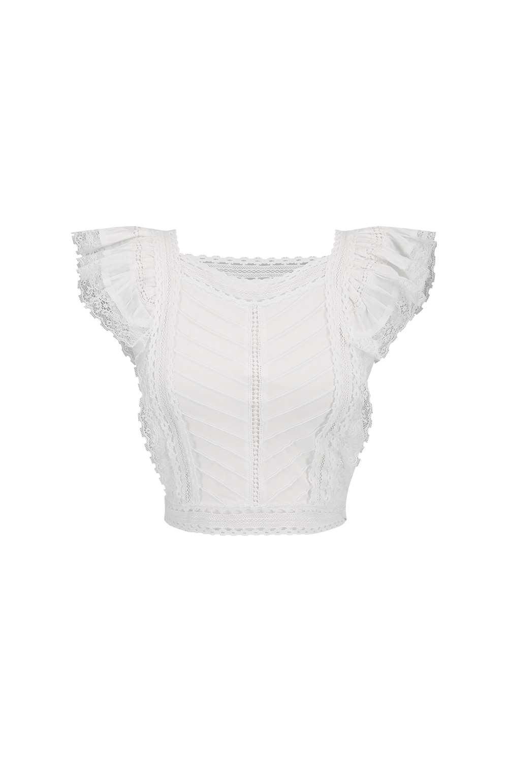 Lab-inspired Lace Flutter Sleeve Camisole Fairy Cake Dress Set - Y2K Aesthetic Fashion