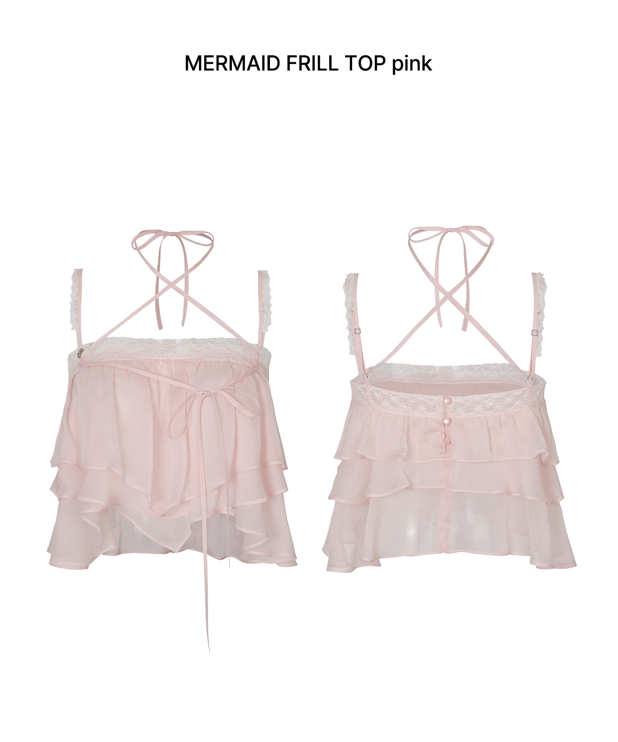 Lace Trim Ruffled Strap Camisole for Women - Summer Fashion, Korean Style, 90s Inspired Design