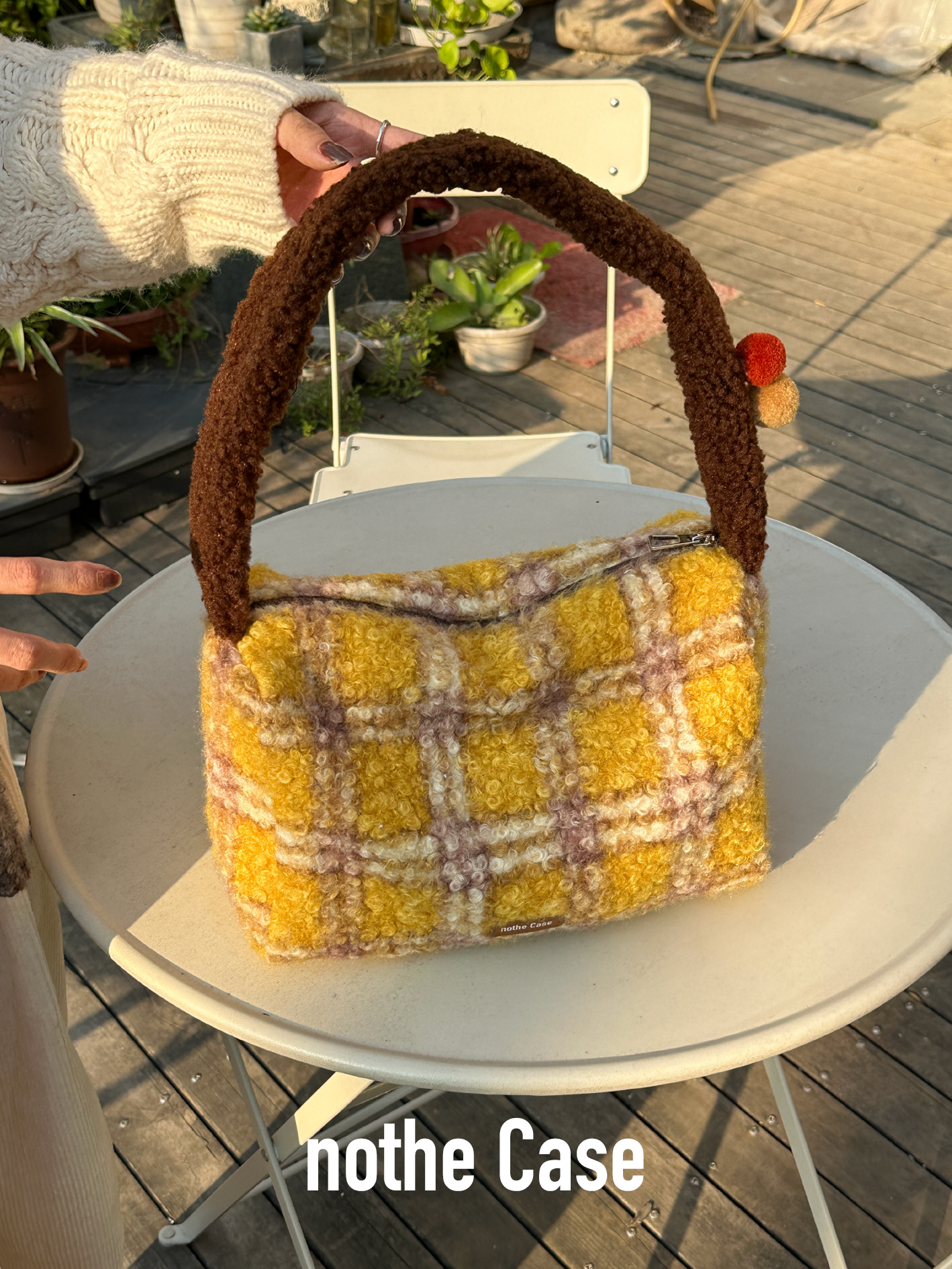 Lamb Wool Large Capacity Versatile Shoulder Bag - Raw Toast Spring Autumn Niche Underarm Bag