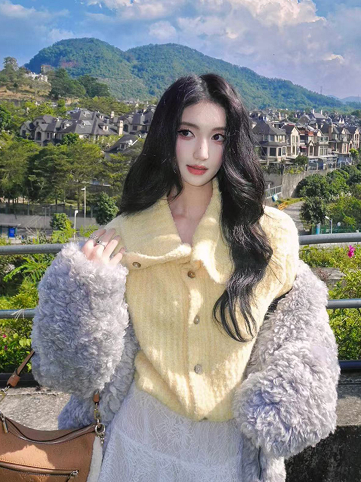 Lapel Knitted Cardigan - Fashionable Loose Sweater Coat with Lazy Design for Effortless 90s Style Lapel Knitted Cardigan - Fashionable Loose Sweater Coat with Lazy Design for Effortless 90s Style