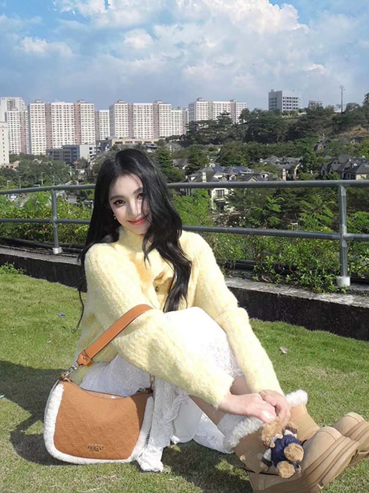 Lapel Knitted Cardigan - Fashionable Loose Sweater Coat with Lazy Design for Effortless 90s Style Lapel Knitted Cardigan - Fashionable Loose Sweater Coat with Lazy Design for Effortless 90s Style