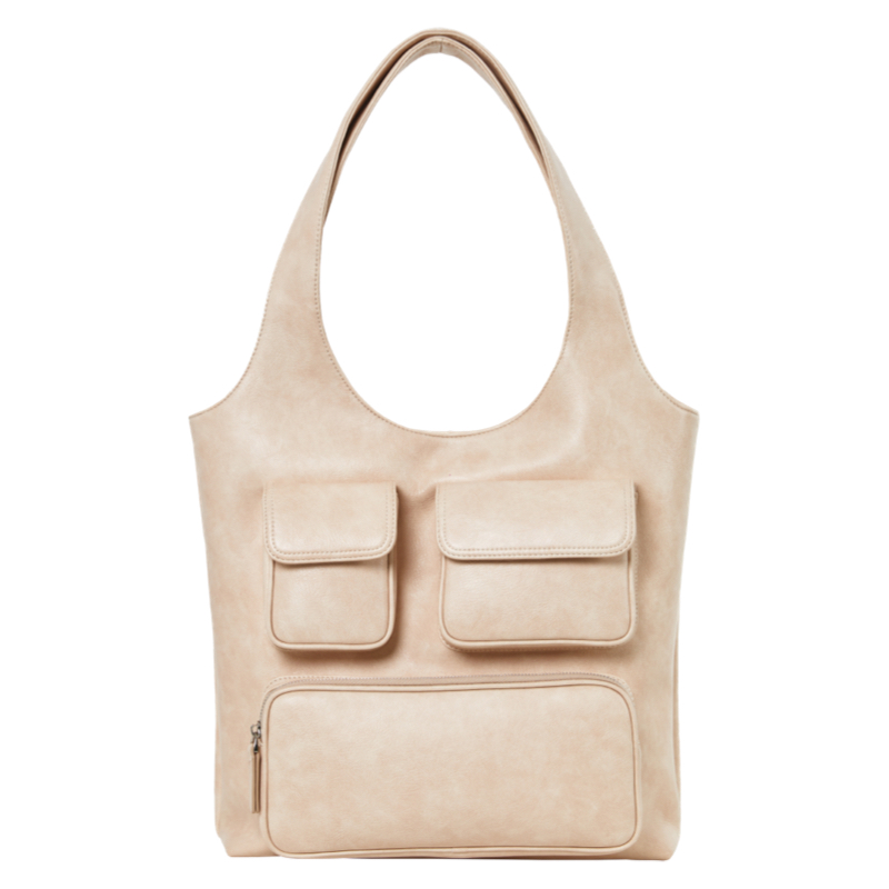 Large Capacity Multi-Pocket Tie-Dye Cowhide Shoulder Bag - Trendy Y2K Style for Everyday Use