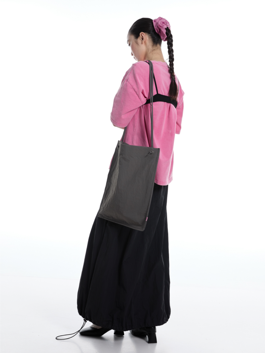 Large Capacity Nylon Eco Tote Bag with Thin Straps - Stylish and Sustainable for Everyday Use Large Capacity Nylon Eco Tote Bag with Thin Straps - Stylish and Sustainable for Everyday Use