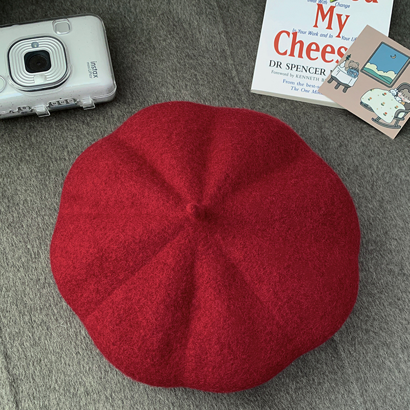 Large Head Circumference Wool Beret - 'My Head is Not Round' Autumn Winter 2025 Style for a Flattering Fit