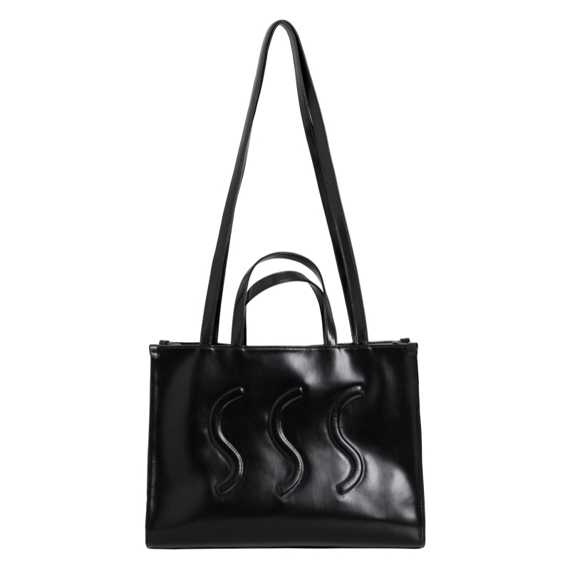 Large Leather Shopping Tote Bag - Versatile Crossbody Shoulder Bag for Everyday Use, Chic Style and Practical Design