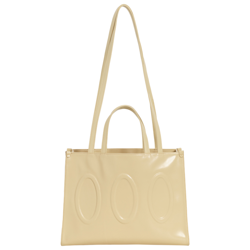 Large Leather Tote Bag - Versatile Shopping Shoulder Crossbody Bag for Daily Use, Chic Style, Perfect for 90s and Y2K Fashion