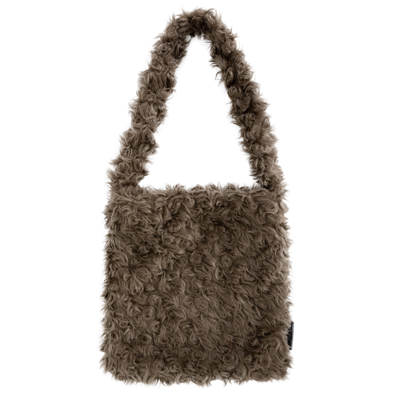 Large Size Curly Fur Bag for Girls - Trendy Messiah Wandering Wind Design, Perfect for Y2K and 90s Fashion Lovers